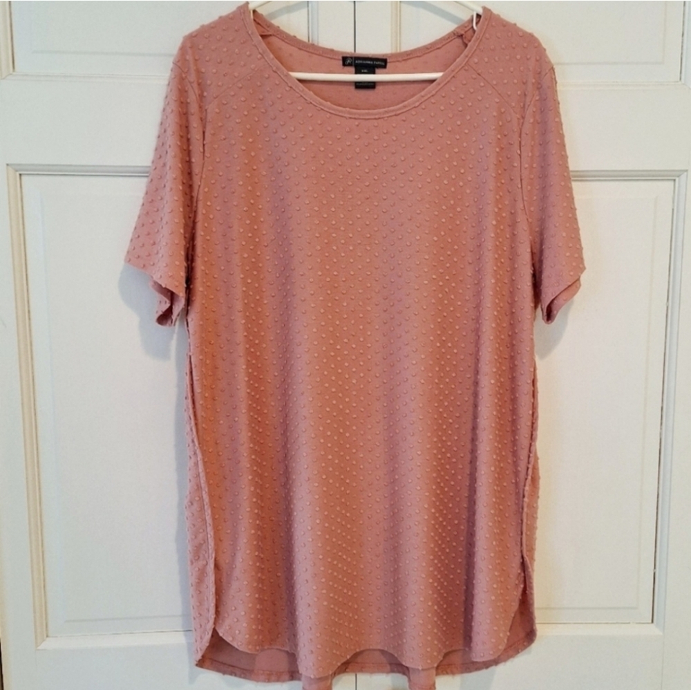 Adrianna Papell textured short sleeve top